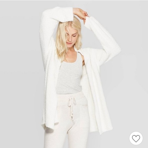 Cozy Plush Sleep Cardigan Stars Above 